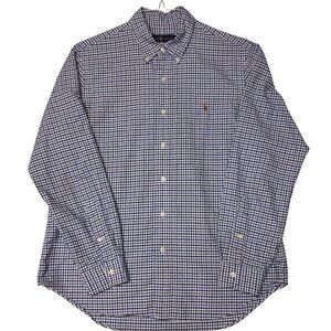 POLO  RALPH‎ LAUREN CHECK  LONG SLEEVE SHIRT SZ LG